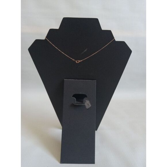 Rose Gold Copper Toned Lightweight Metal State of Texas Shaped Pendant Necklace - Picture 2 of 9